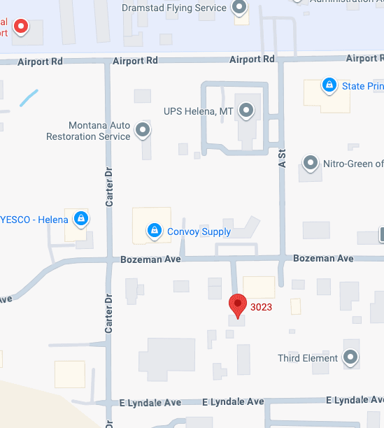KAOSMT location map — 3023 Bozeman Avenue, Helena, MT