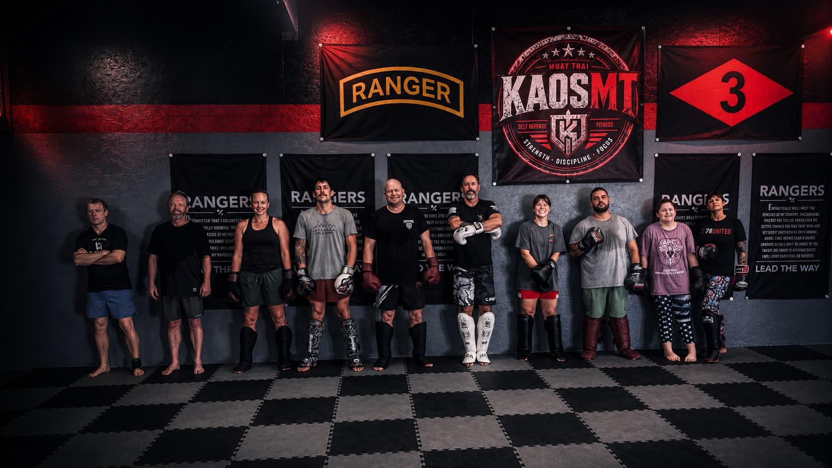 Kaos Muay Thai fighters training